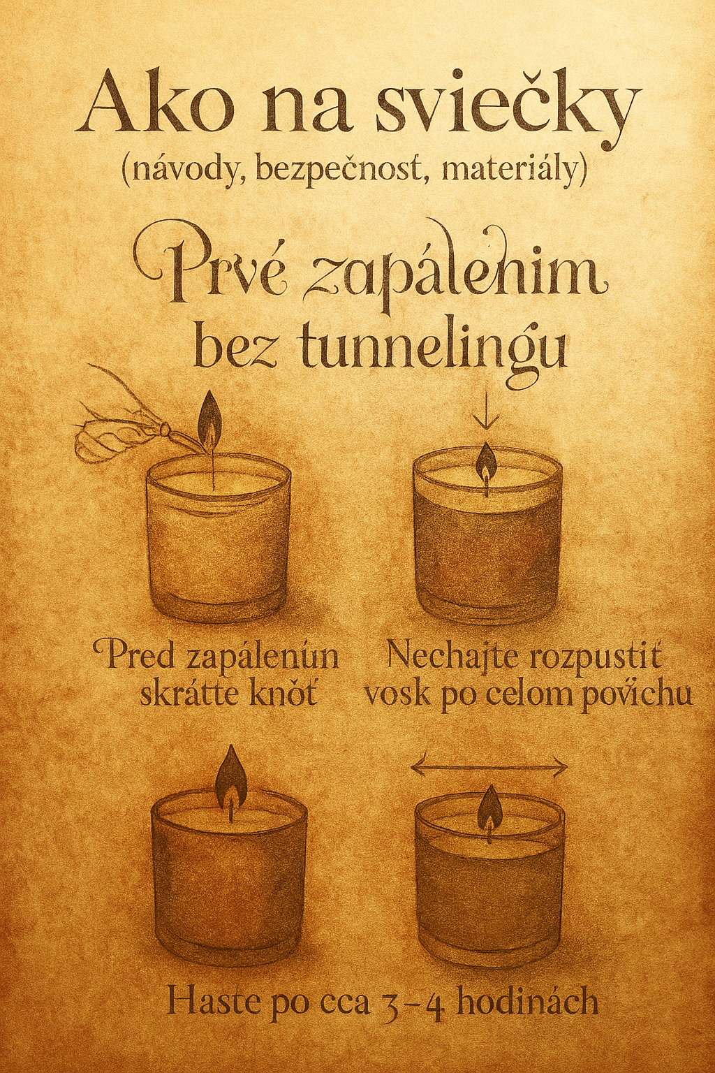 Prvé zapálenie bez tunnelingu: návod krok za krokom | FAYNA sviečky