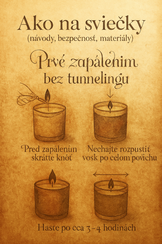 Prvé zapálenie bez tunnelingu: návod krok za krokom | FAYNA sviečky