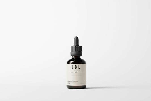a bottle of cbl on a white background
