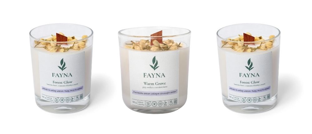 Kolekcia 3 sviečok - GLOW